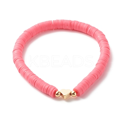 Handmade Polymer Clay Heishi Beads Stretch Bracelets Set BJEW-JB07397-1