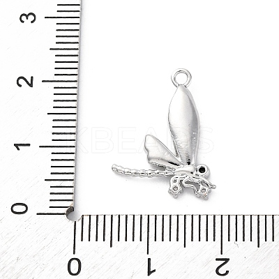 Brass Rhinestone Pendants KK-E793-09P-1