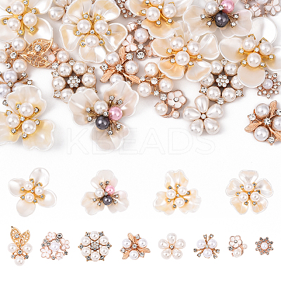 24Pcs 12 Styles Alloy Decorate Use for DIY the Bag or Hair Accessories FIND-YW0009-59-1