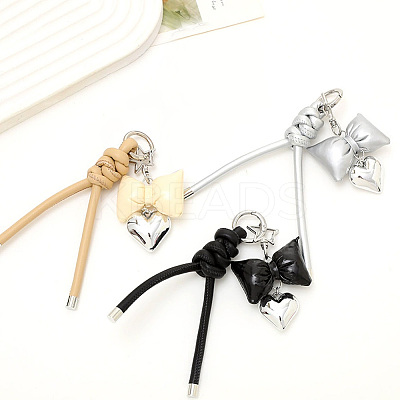 1Pc Imitation Leather Keychain AJEW-CL0001-09A-1