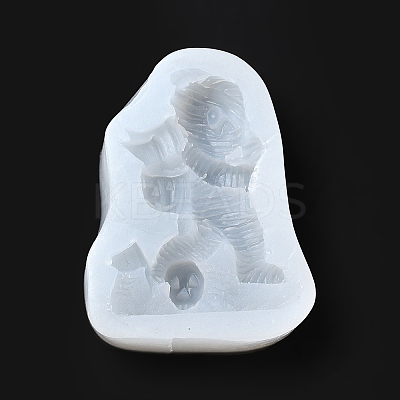 DIY Mini Halloween Mummy Food Grade Silicone Statue Molds LS-DIY-G054-C01-1