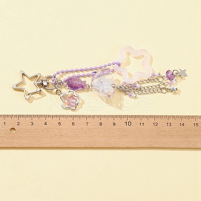 Acrylic & Glass Pendant Keychains KEYC-FZ00005-1