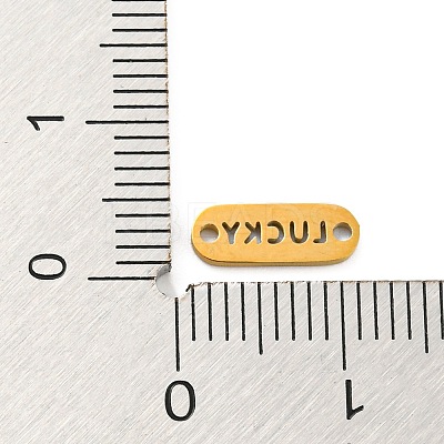 304 Stainless Steel Oval Connector Charms LS-STAS-Q306-01G-G-1
