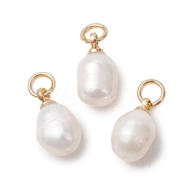 Natural Cultured Freshwater Pearl Pendants PALLOY-JF05225-01-1