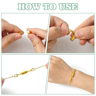 Brass/Alloy Rhinestone Magnetic Clasps DIY-YW0009-48-1