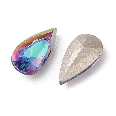 Glass Rhinestone Cabochons RGLA-L029-04C-BBLA-1