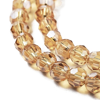 Electroplate Transparent Glass Beads Strands LS-EGLA-A035-T4mm-A17-1