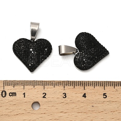 201 Stainless Steel Clay Pendants STAS-R166-02A-P-1