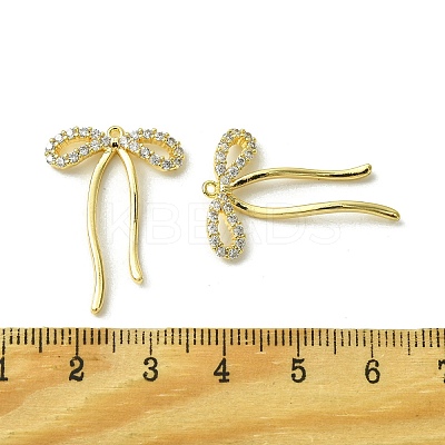 Brass Micro Pave Cubic Zirconia Pendants FIND-Z035-05G-1