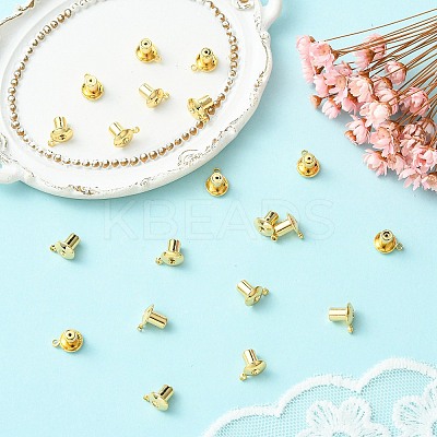 SHEGRACE Brass Tube Bails XGR0035G-64G-1