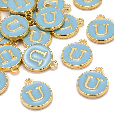 Golden Plated Alloy Enamel Charms LS-ENAM-S118-04U-1