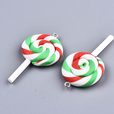 Handmade Polymer Clay Charms CLAY-T016-80A-1