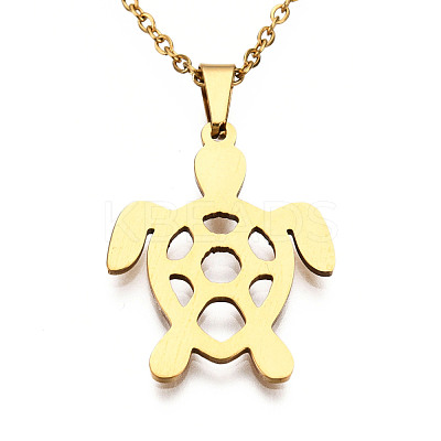 201 Stainless Steel Pendants Necklaces NJEW-S105-JN691-45-2-1