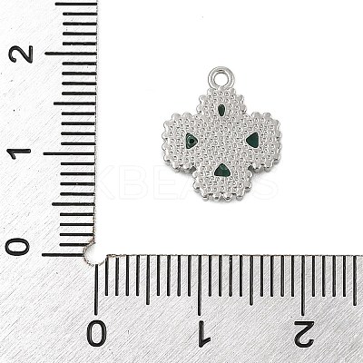 304 Stainless Steel Rhinestone Pendants STAS-E547-06F-P-1