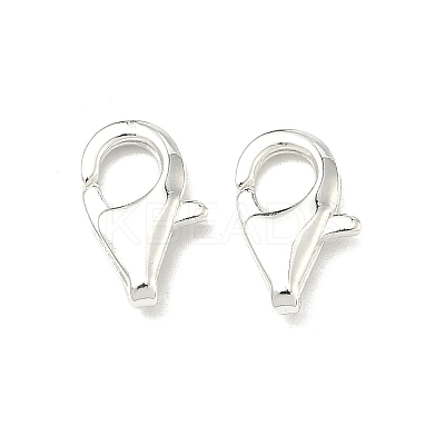 Brass Lobster Claw Clasps KK-G557-06A-S-1