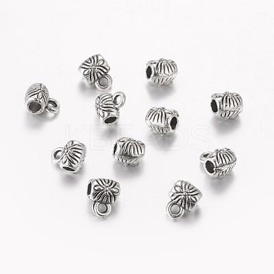 Tibetan Style Tube Bails X-TIBE-E018-AS-1