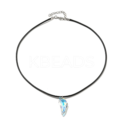 Waxed Cord Necklaces NJEW-P310-06P-01-1