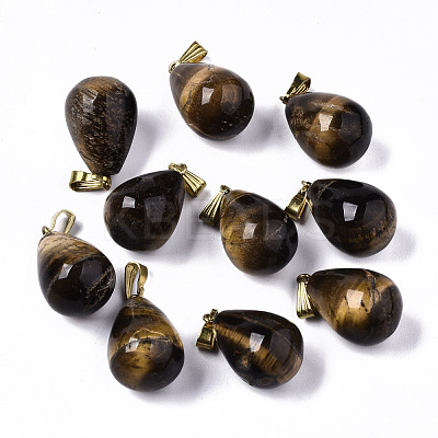 Natural Tiger Eye Pendants X-G-S364-072-1