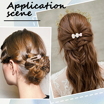 2 Bags 2 Styles Resin & Alloy Alligator Hair Clips AJEW-CY0001-39A-1