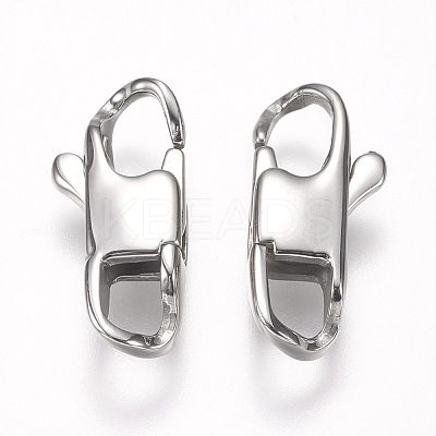 Tarnish Resistant 304 Stainless Steel Lobster Claw Clasps LS-STAS-I082-13P-05-1