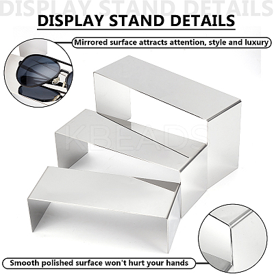 201 Stainless Steel Display Riser Stand Sets ODIS-WH0004-17P-1