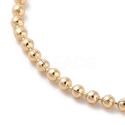 Brass Ball Chain Necklaces for Women NJEW-Q344-06G-1