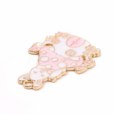 Alloy Enamel Pendants ENAM-M055-03G-01-1