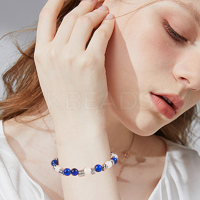 90Pcs 10 Styles 201 Stainless Steel European Beads STAS-PA0001-01-1