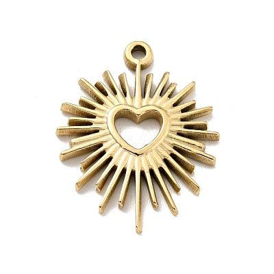 Ion Plating(IP) 304 Stainless Steel Glaze Manual Polishing Pendants STAS-G030-23G-1
