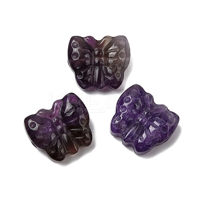 Natural Amethyst Carved Beads G-L636-B06-01-1