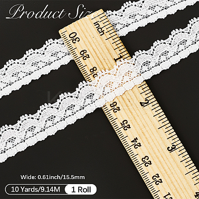 10 Yards Chinlon Elastic Lace Trim OCOR-CY0001-07B-1