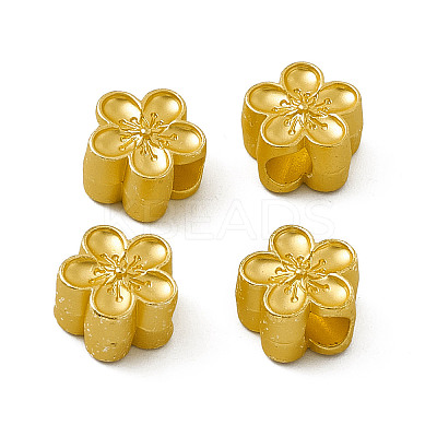 Rack Plating Alloy European Beads PALLOY-M202-07MG-1