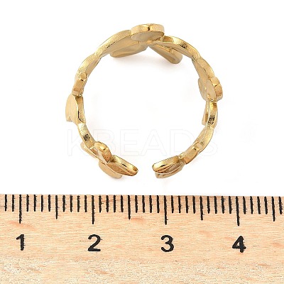 304 Stainless Steel Open Cuff Rings for Women LS-RJEW-U060-01D-G-1