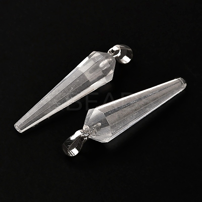 Natural Mixed Stone Pointed Pendants G-D089-01P-1