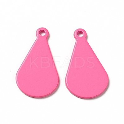 Spray Painted 201 Stainless Steel Pendants STAS-G304-03D-1