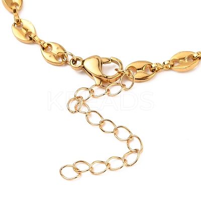 304 Stainless Steel Coffee Bean Chain Bracelets BJEW-JB05552-1