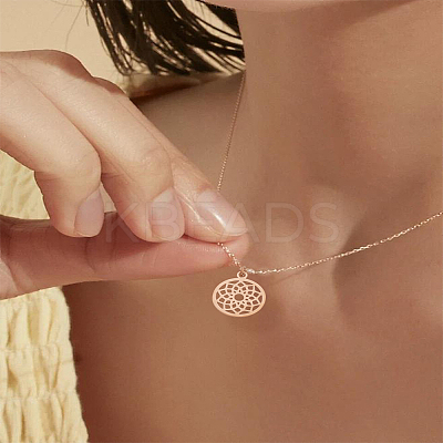 6Pcs 3 Colors PVD Vacuum Plating 304 Stainless Steel Pendants STAS-LP0004-34-1