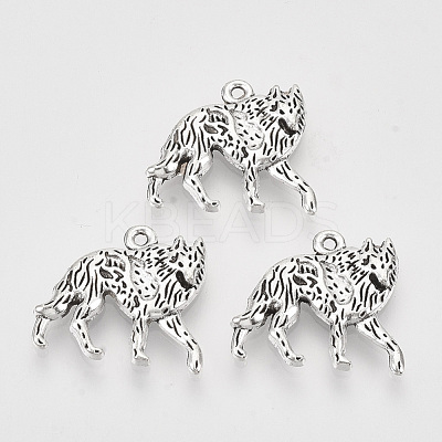 Tibetan Style Alloy Pendants X-TIBEP-T009-33AS-RS-1