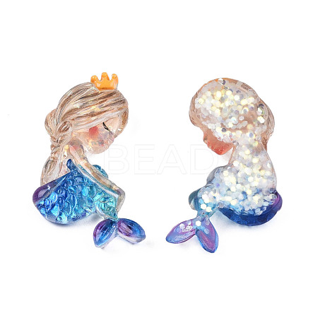 Transparent Resin Cabochons CRES-N018-054-1