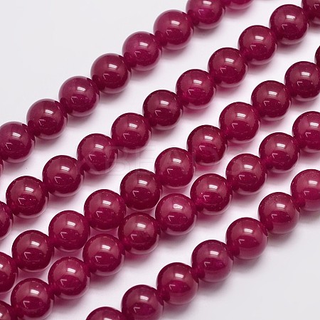 Natural & Dyed Malaysia Jade Bead Strands G-A146-12mm-A15-1