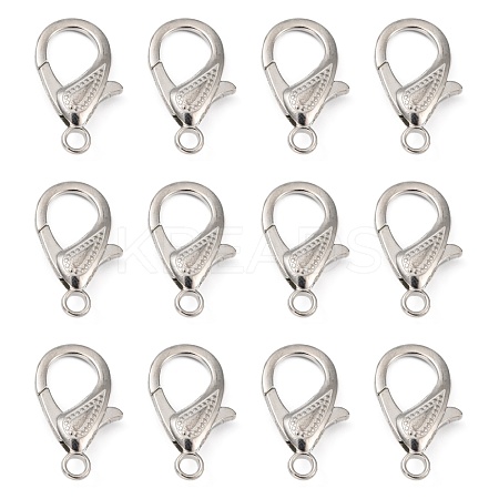 Zinc Alloy Lobster Claw Clasps PALLOY-D008-P-1