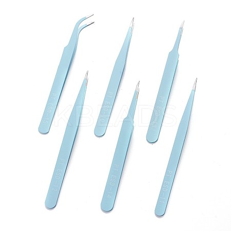 Tarnish Resistant 201 Stainless Steel Beading Tweezers Sets LS-TOOL-F006-11C-1