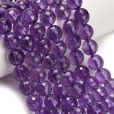 Natural Amethyst Beads Strands G-H329-D01-8mm-B-1
