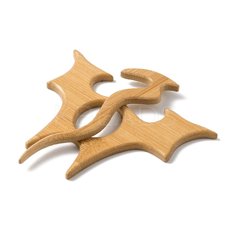 Wood Buckle Pin JEWB-WH0023-20A-1