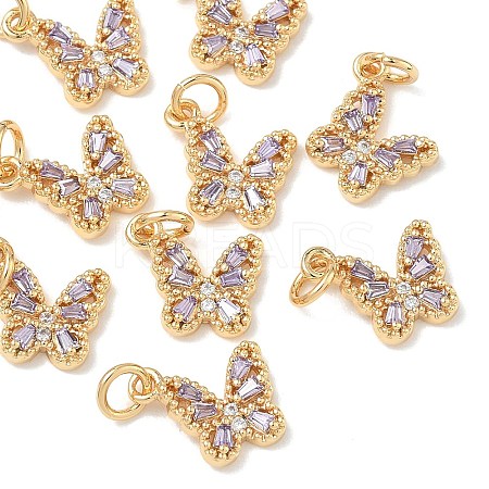 SHEGRACE Brass Pave Clear Cubic Zirconia Pendants XGRQ3Q926-628G-D-1