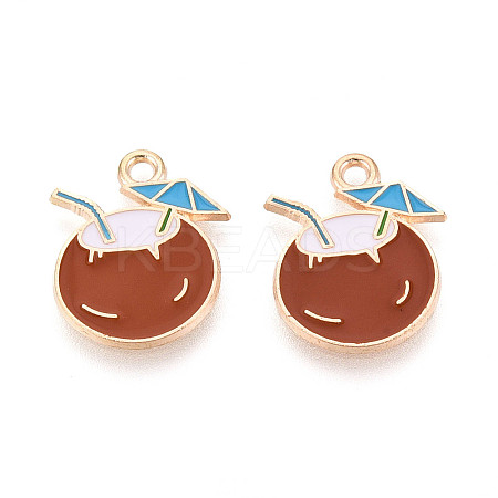 Beach Theme Alloy Enamel Pendants LS-ENAM-T022-33C-1