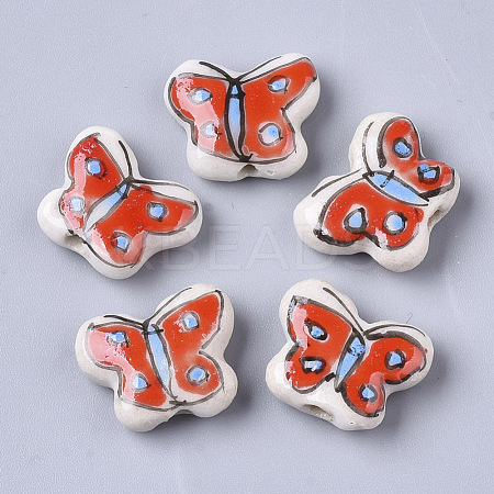 Handmade Porcelain Beads PORC-N004-19A-1