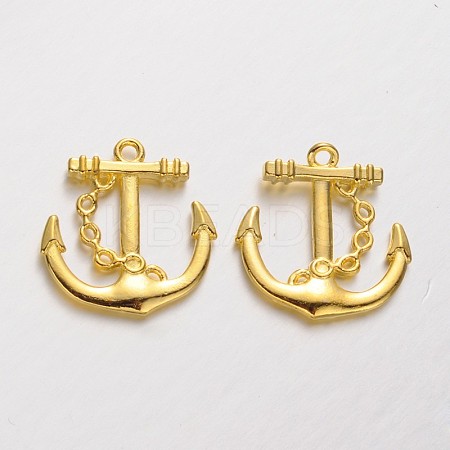 Tibetan Style Alloy Anchor Pendants LS-K08QD011-1