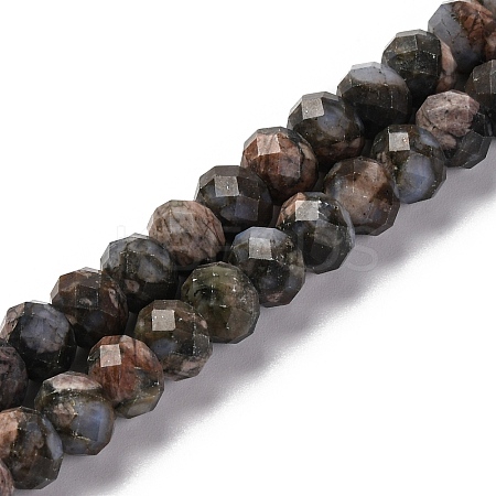 Natural Glaucophane Beads Strands G-K380-A45-01-1