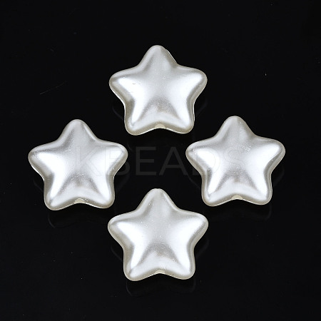 ABS Plastic Imitation Pearl Beads OACR-N008-157-1